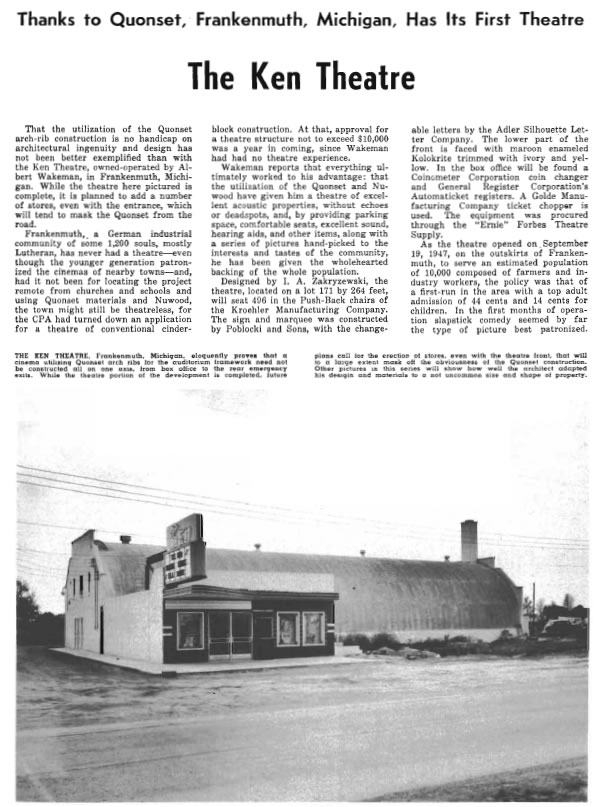 Ken Theatre - From 1947 Theater Catalog